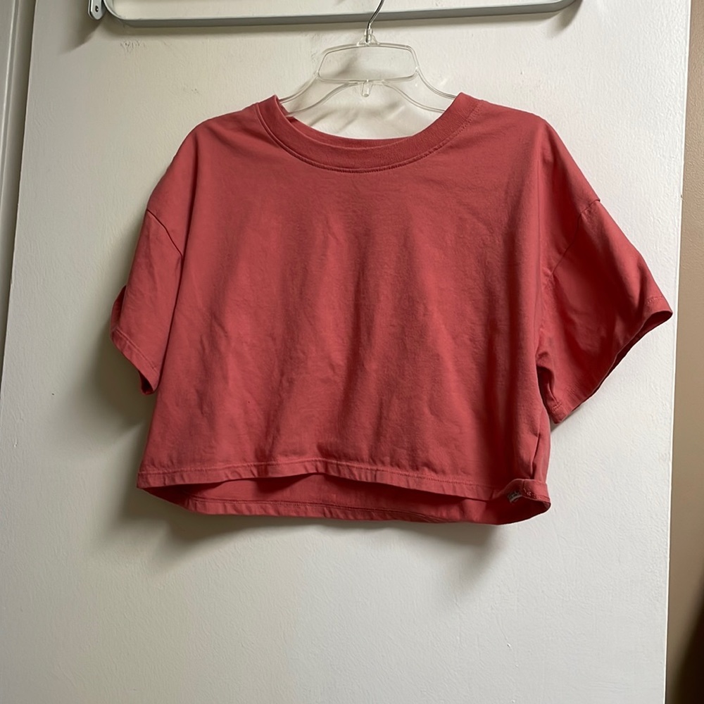 Forever 21 Coral Pink Crop Top